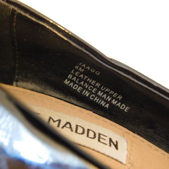 Steve Madden JAAGG Leather Black/ Leopard pumps size 6 - Picture 7 of 11